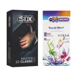  کاندوم سیکس مدل Master Classic بسته 12 عددی به همراه کاندوم ایکس دریم مدل Travel Mixed بسته 12 عددی
