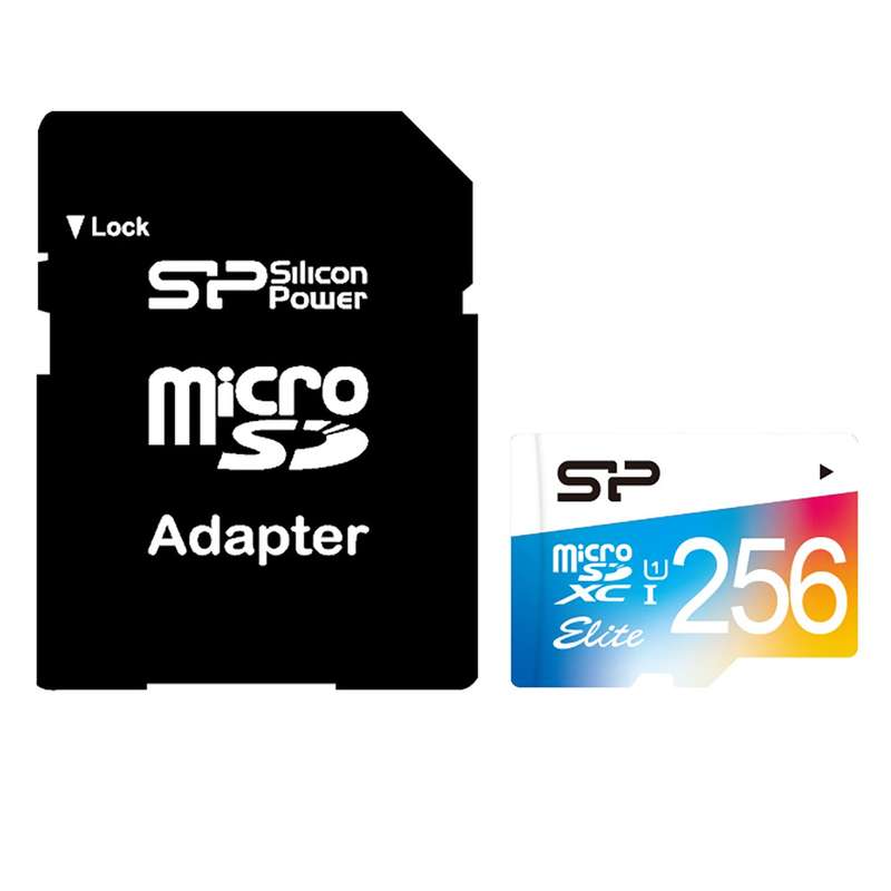 کارت حافظه microSDXC سیلیکون پاور مدل Color Elite کلاس 10 استاندارد UHS-I U1 سرعت 85MBps همراه با آداپتور SD ظرفیت 256 گیگابایت کارت حافظه microSDXC سیلیکون پاور مدل Color Elite کلاس 10 استاندارد UHS-I U1 سرعت 85MBps همراه با آداپتور SD ظرفیت 256 گیگابایت