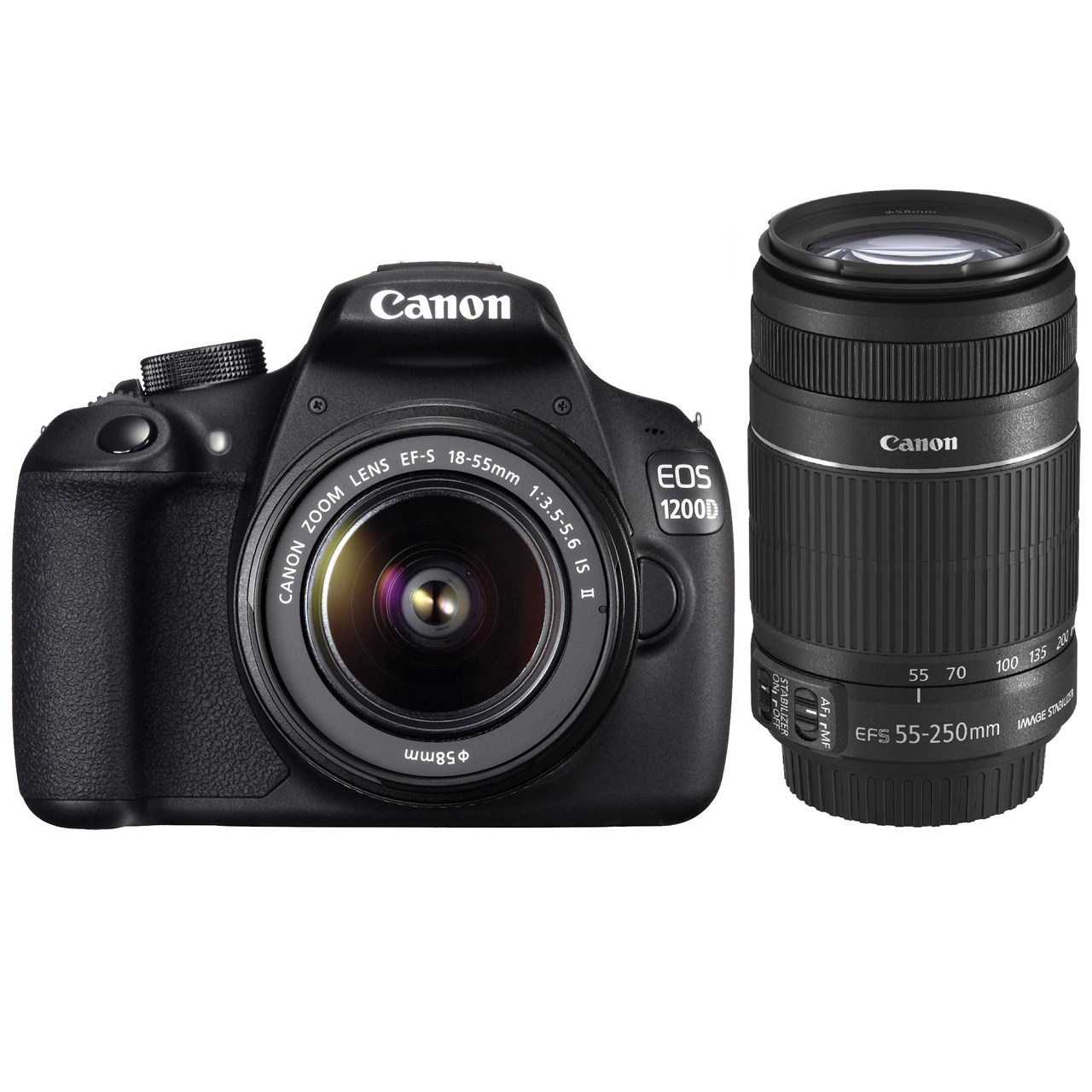 دوربین عکاسی دیجیتال کانن EOS 1200D+18-55 IS II+55-250 IS II