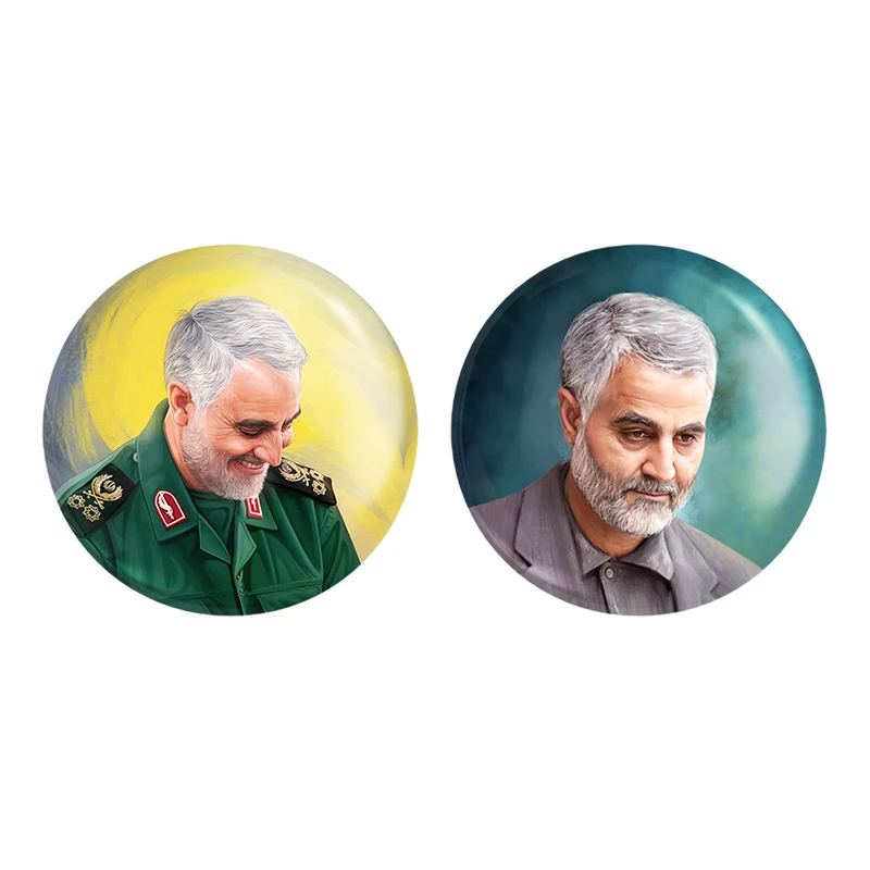 مگنت خندالو طرح سردار قاسم سلیمانی کد 1261012611 مجموعه 2 عددی