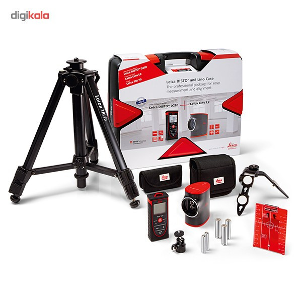 مجموعه تراز و متر لیزری لایکا مدل Lino L2-D210