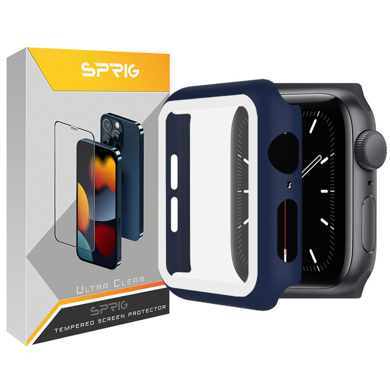  کاور اسپریگ مدل SP-360 مناسب برای اپل واچ Series 8 Aluminum 41mm / Series 7 Aluminum 41mm به همراه محافظ صفحه نمایش