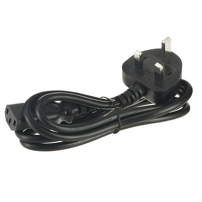 کابل برق سه پین منبع تغذیه کامپیوتر لاین تک مدل BS-1363/A LP-61L طول 2.5 متر
