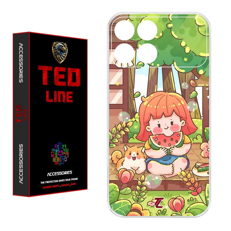 کاور تدلاین طرح دختر هندونه ای کد 1180 مناسب برای گوشی موبایل شیائومی Poco X6 Pro