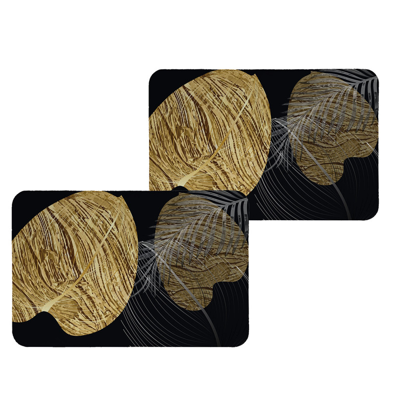 زیربشقابی طرح برگ کد 8981 بسته 2 عددی