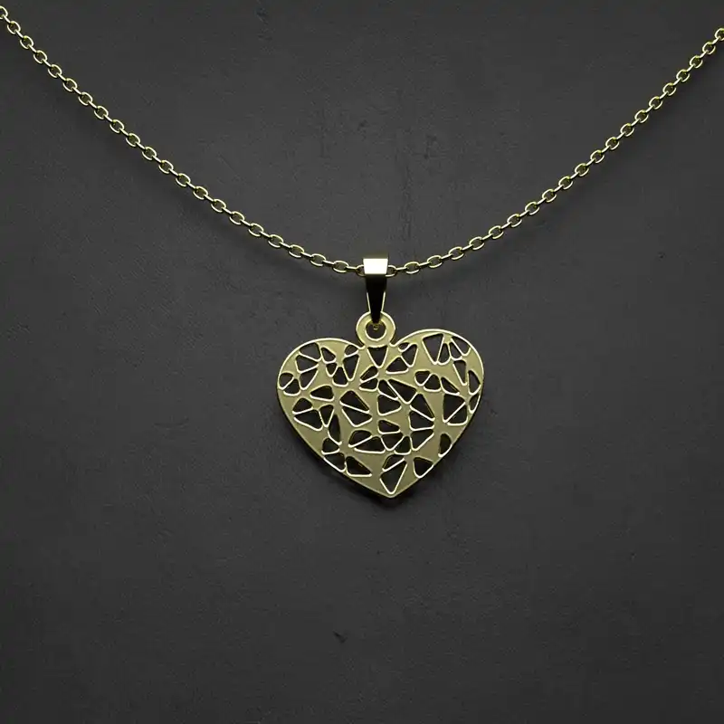 گردنبند طلا 18 عیار زنانه مدوپد مدل اسلیمی کد CA10580