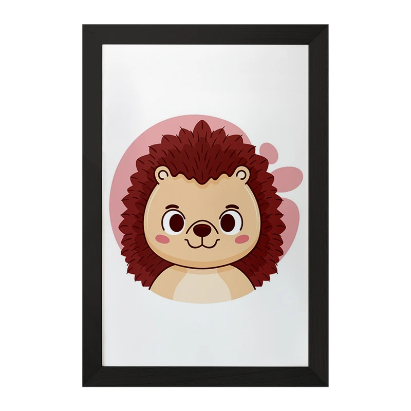 تابلو خندالو مدل جوجه تیغی حیوانات بامزه کد 37158