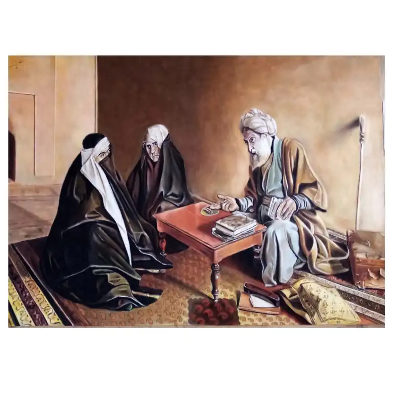 نقاشی گچ پاستل طرح رمال کد 1012