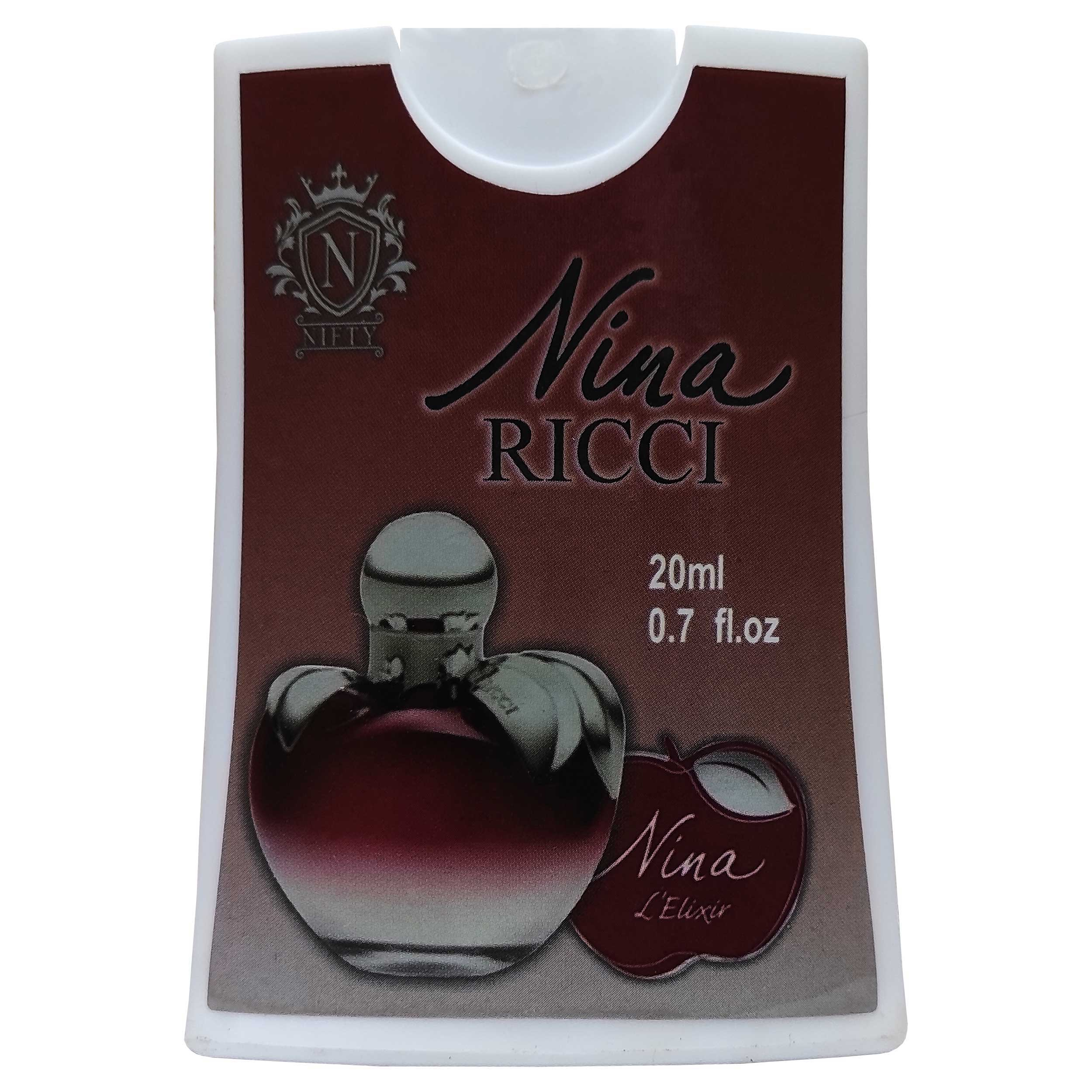 عطر جیبی نیفتی مدل Nina Ricci کد 006 حجم 20 میلی لیتر