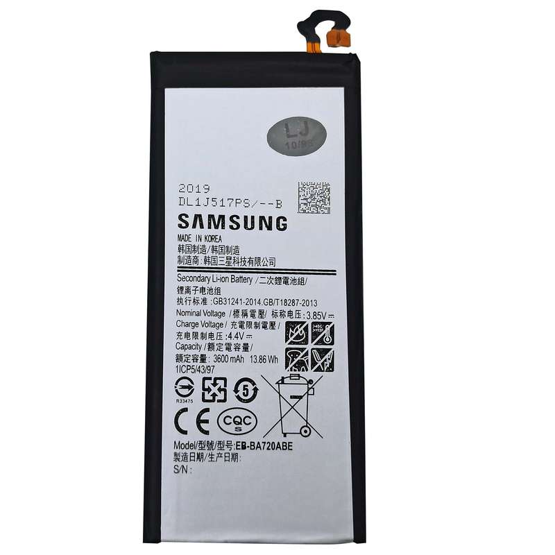 باتری موبایل مدل A720 ظرفیت 3600 میلی آمپر ساعت مناسب برای گوشی موبایل سامسونگ Galaxy A720