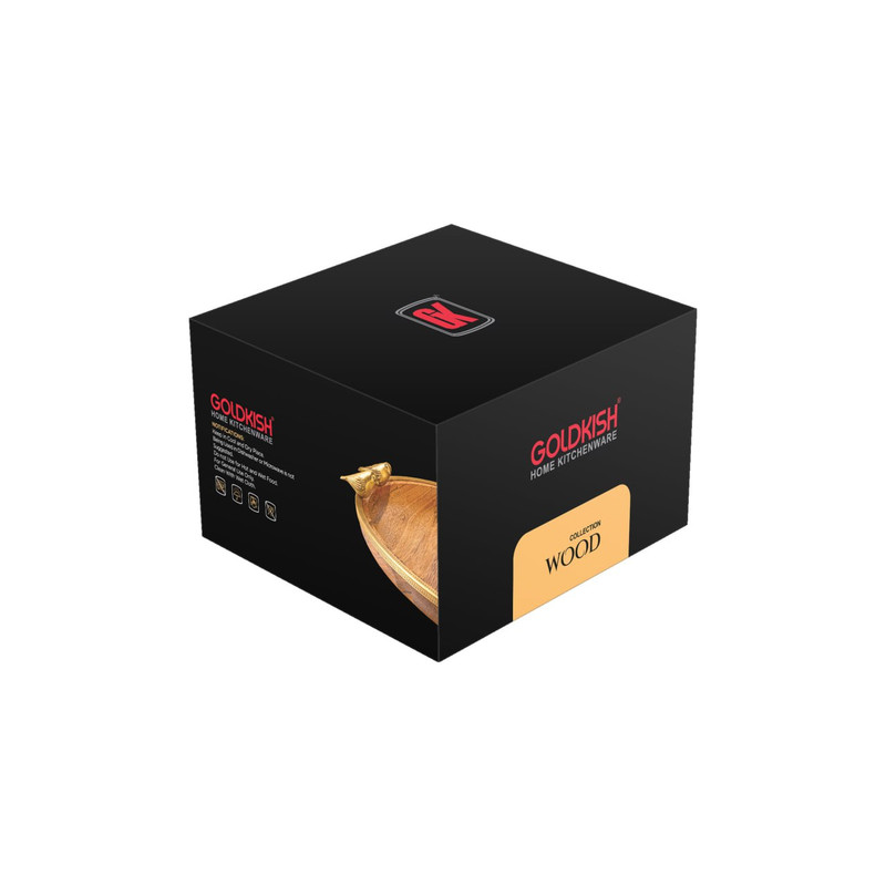 بانکه گلد کیش طرح گلدن برد کد GK829503 به همراه سینی  بسته چهارعددی