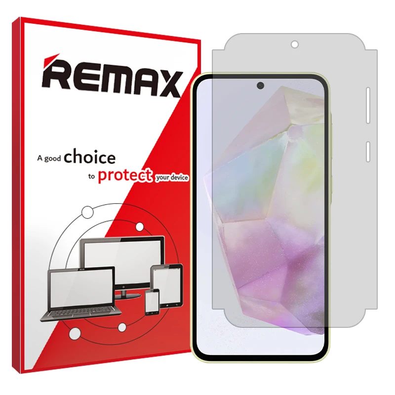 محافظ صفحه نمایش شفاف ریمکس مدل Resistant مناسب برای گوشی موبایل سامسونگ Galaxy A35