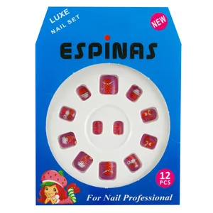  ناخن مصنوعی بچه گانه اسپیناس مدل BC912 بسته 12 عددی