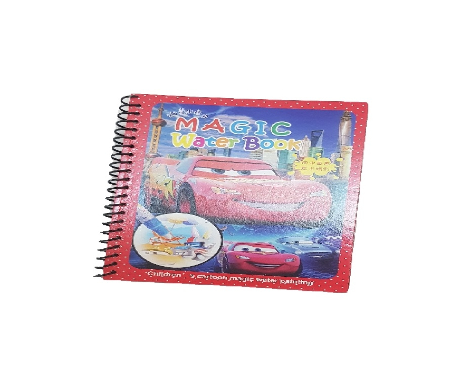 بازی آموزشی رنگ آمیزی مدل کتاب magic water طرح ماشین مکویین