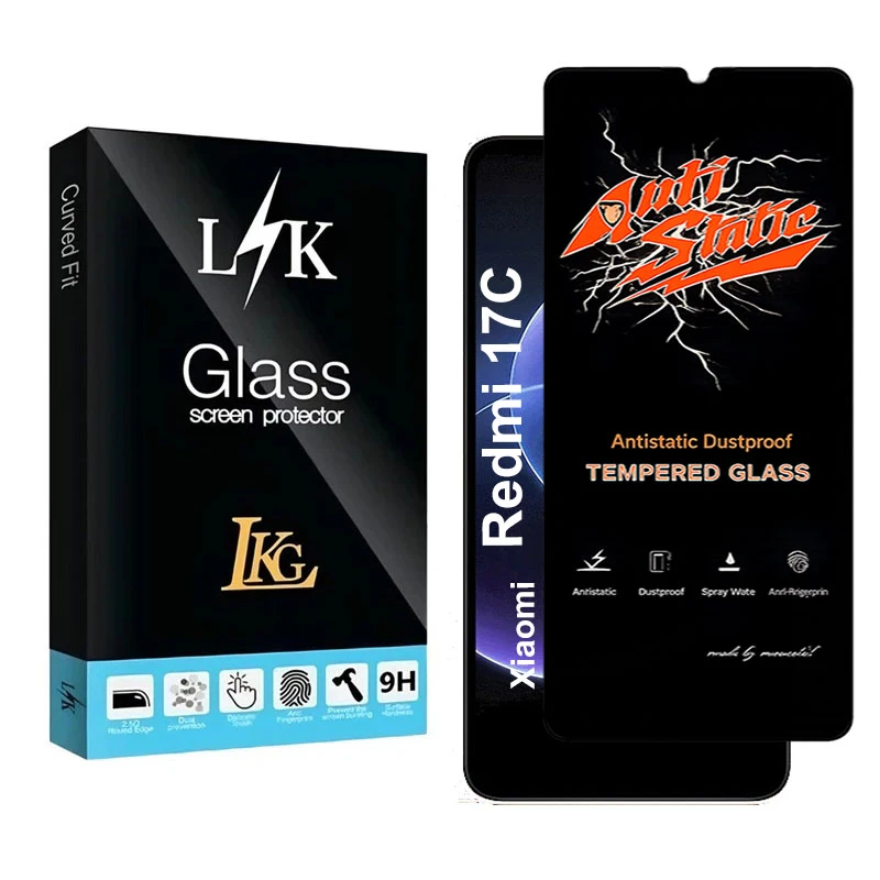 محافظ صفحه نمایش شیشه ای ال کا جی مدل ANTI-Lk مناسب برای گوشی موبایل شیائومی Redmi 17C