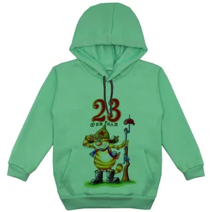 هودی پسرانه مدل 23گربه F196 رنگ سبز