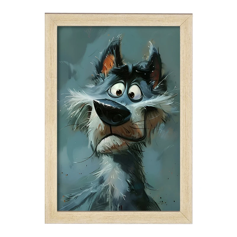 تابلو خندالو مدل سگ خنگ کد F6564