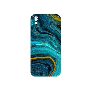 MAHOOT Turquoise marblewith golden streaks Cover Sticker for Honor 8S