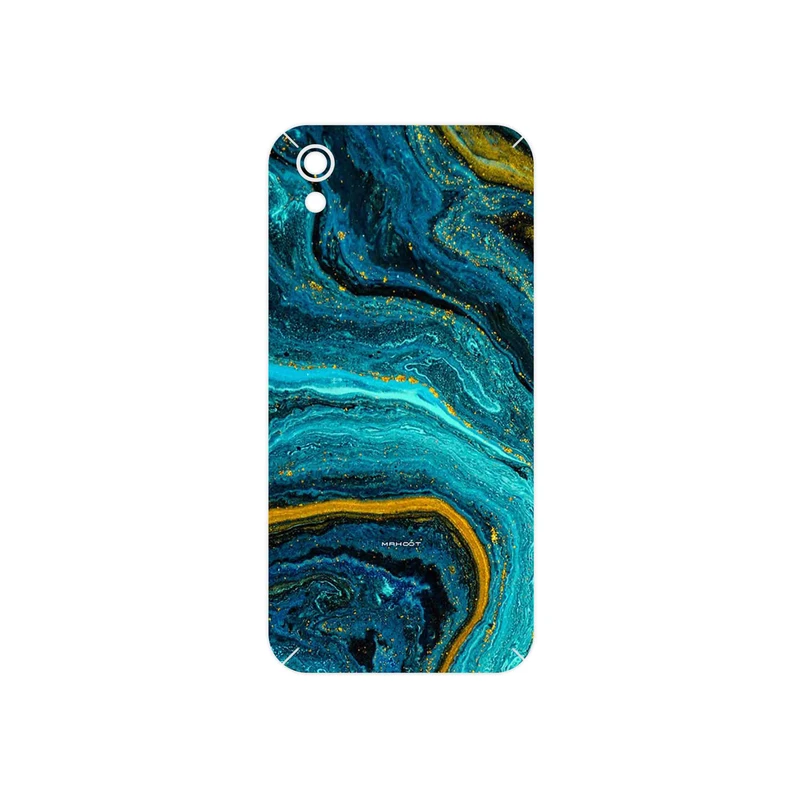 برچسب پوششی ماهوت مدل Turquoise marblewith golden streaks مناسب برای گوشی موبایل آنر 8S