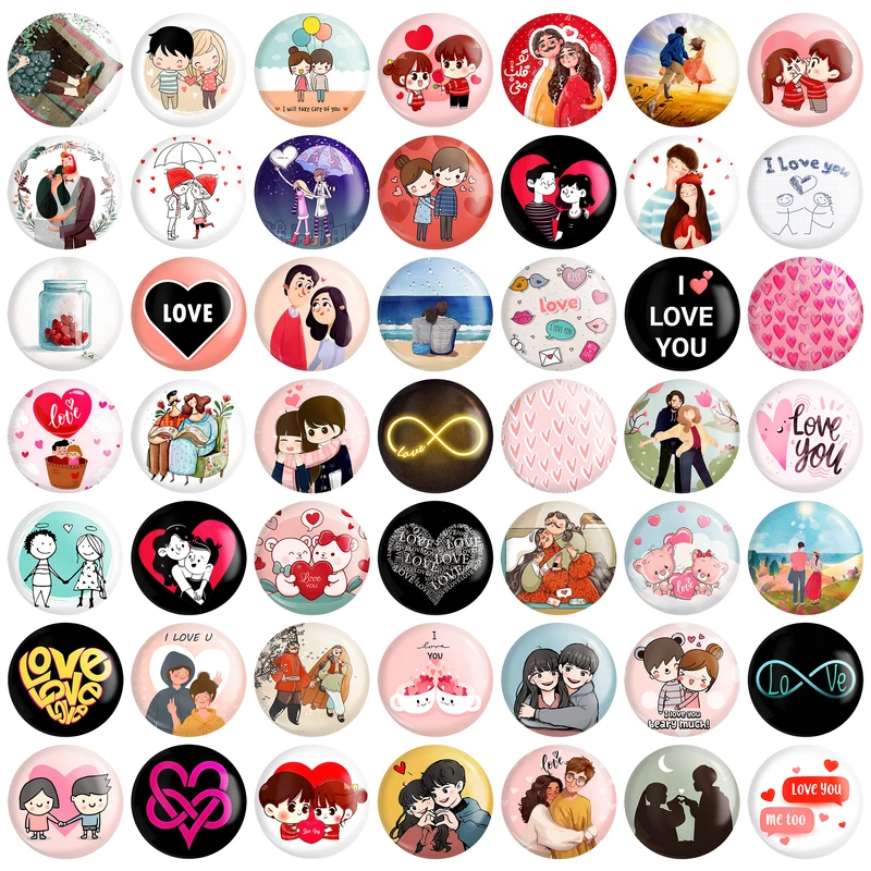 مگنت خندالو مدل عاشقانه Love کد 115 مجموعه 49 عددی