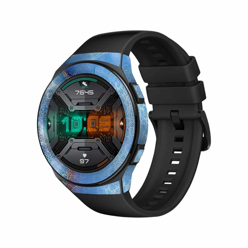  برچسب ماهوت طرح Blue-Ocean-Marble مناسب برای ساعت هوشمند هوآوی Watch GT 2e