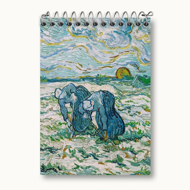دفتر یادداشت 50 برگ خندالو مدل ونسان ونگوگ (Van Gogh) کد 36829