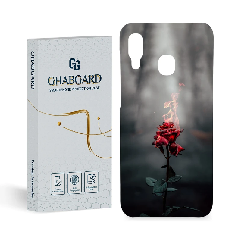 کاور قاب گارد مدل گل مناسب برای گوشی موبایل سامسونگ  Galaxy A20/A30 