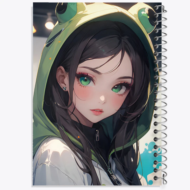 دفتر ژورنال نویسی 50 برگ خندالو مدل نقطه ای طرح دخترانه کد N4534