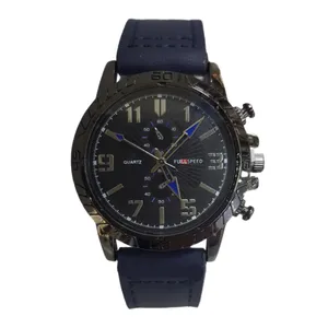 ساعت مچی عقربه‌ای مردانه مدل اسپرت بند چرمی کد 88me02