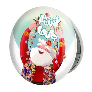 آینه جیبی خندالو طرح نوروز مدل تاشو کد 24583 