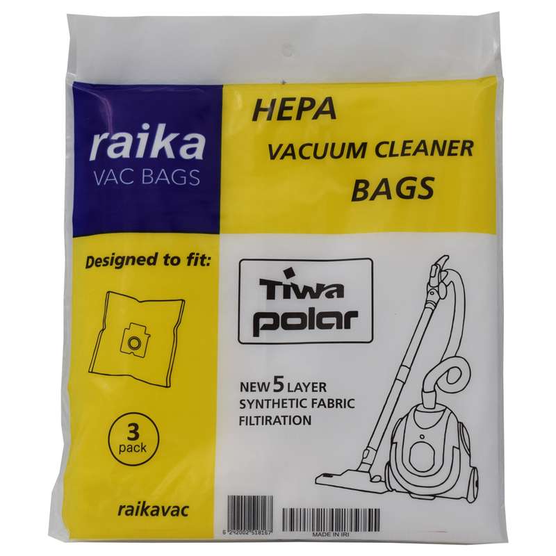 پاکت جاروبرقی رایکا مدل تیوا بسته 3 عددی مناسب برای جاروبرقی تیوا