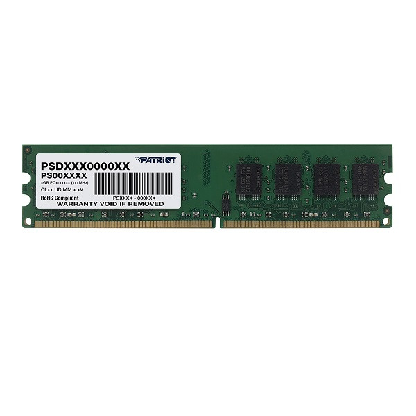 رم دسکتاپ DDR2 تک کاناله 667 مگاهرتز CL5 پاتریوت مدل PC2-5300 ظرفیت 2 گیگابایت