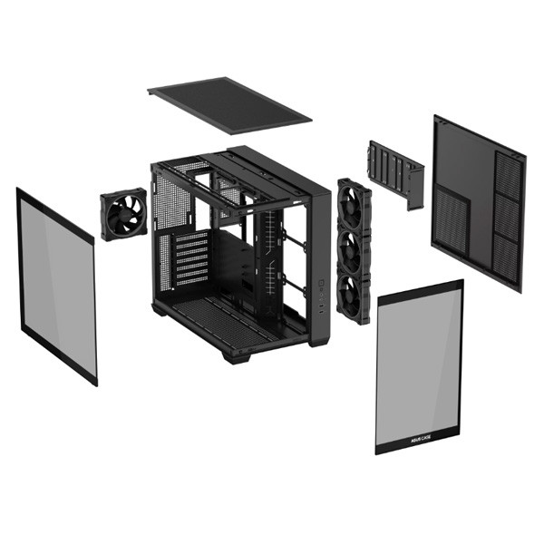 کیس کامپیوتر گیمینگ ایسوس مدل A32 PLUS ARGB TG BK