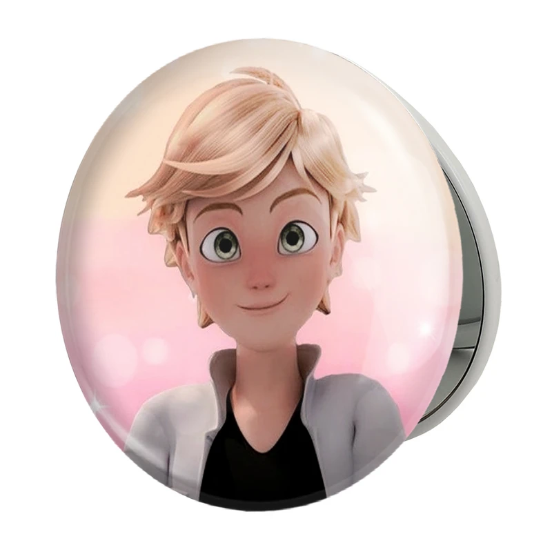 آینه جیبی خندالو طرح پسر گربه ای مدل تاشو کد 3427 