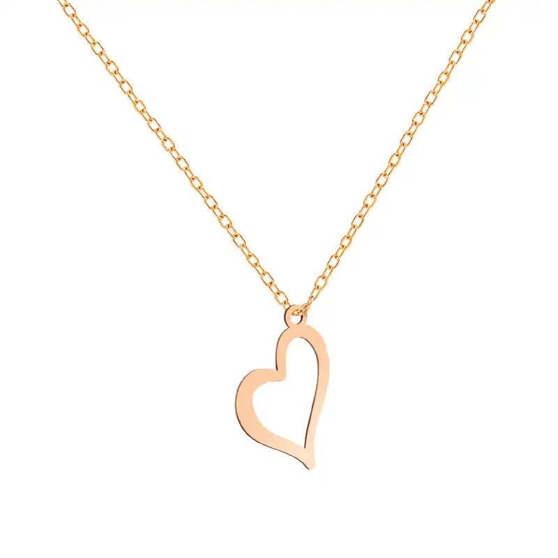 گردنبند طلا 18 عیار زنانه ریسه گالری مدل D-1004G