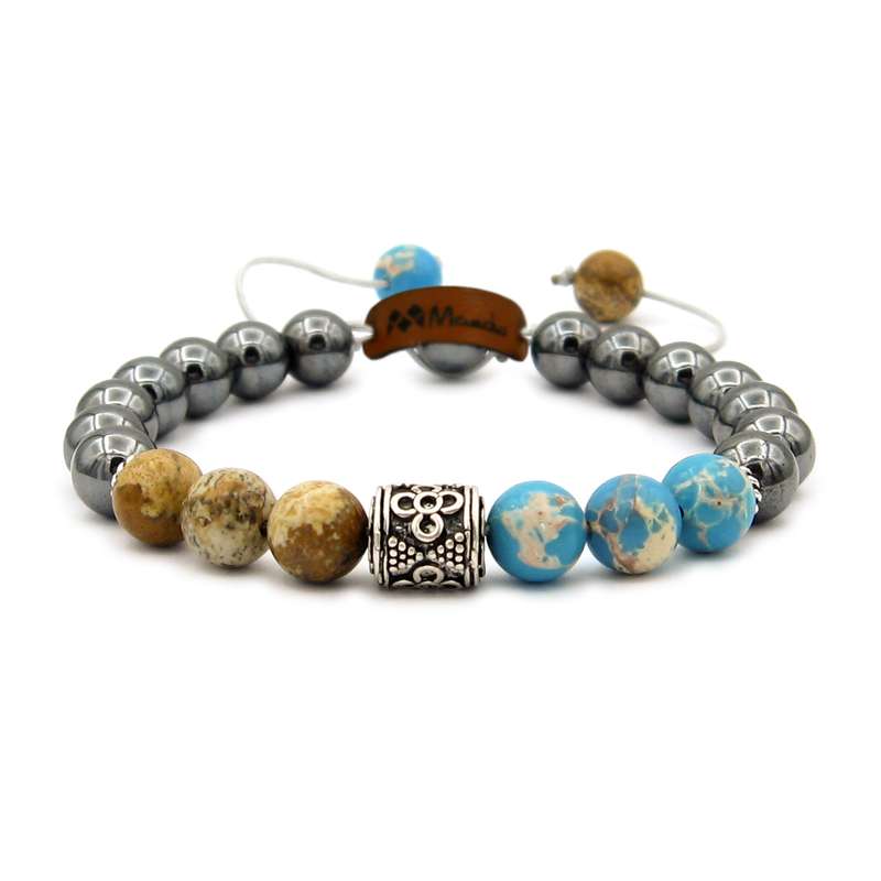 دستبند نقره مردانه مانچو مدل bs018 دستبند نقره مردانه مانچو مدل bs018