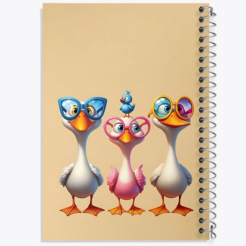 دفتر مشق 100 برگ خندالو طرح غاز های بانمک کد N5529