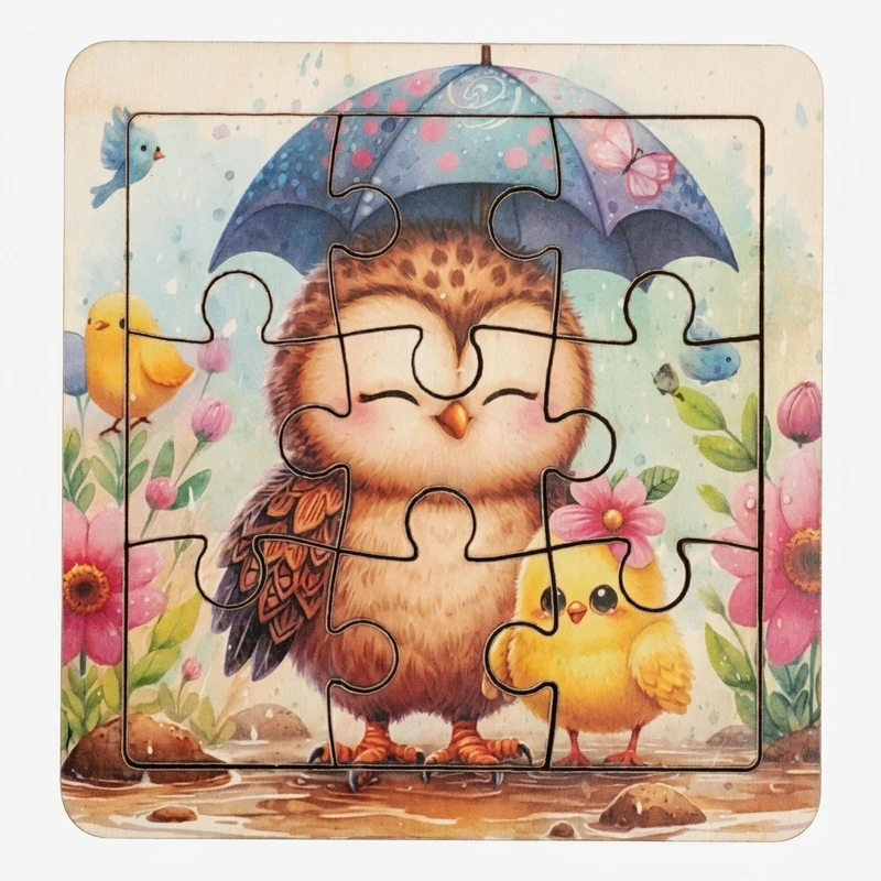 پازل ۹ تکه مدل ۶۰۹ مناسب برای بالای ۲ سال