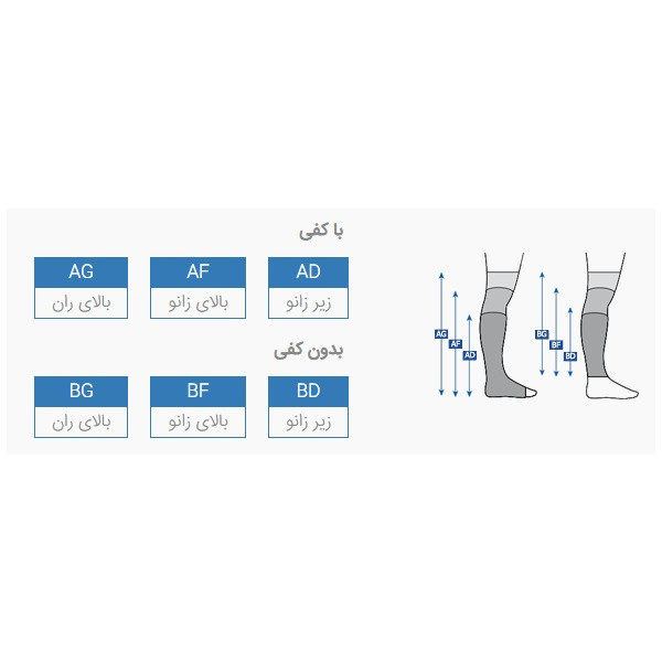 جوراب واریس مدل g1 AD جوراب واریس مدل g1 AD