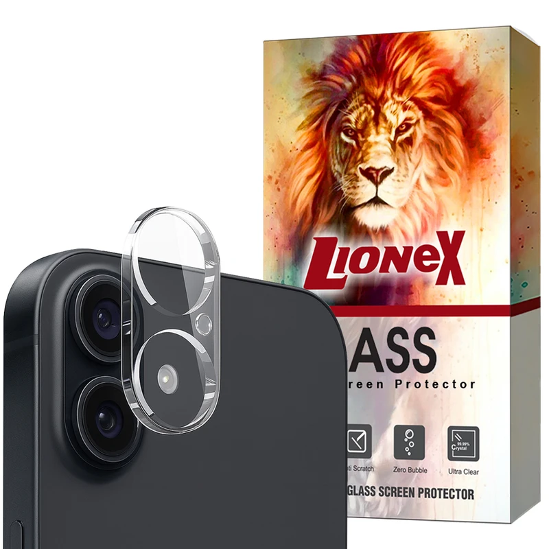 محافظ لنز دوربین شیشه‌ای لایونکس مدل 3DLO مناسب برای گوشی موبایل اپل iPhone 17
