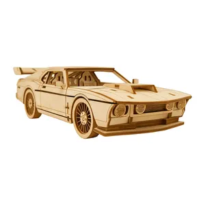 ساختنی 104 تکه مدل ماکت چوبی ماشین کد M172