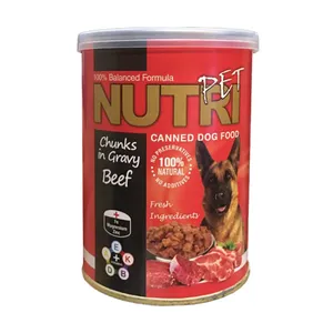 کنسرو سگ نوتری پت مدل Beef وزن 425 گرم 