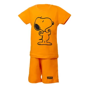 ست تی شرت و شلوارک پسرانه مدل snopy-or-2