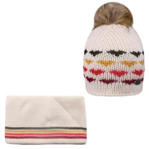 ست کلاه و شال گردن بافتنی مدل 022