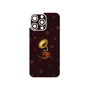 MAHOOT Gramophone Nostalgia Cover Sticker for Apple iPhone 15 Pro Max