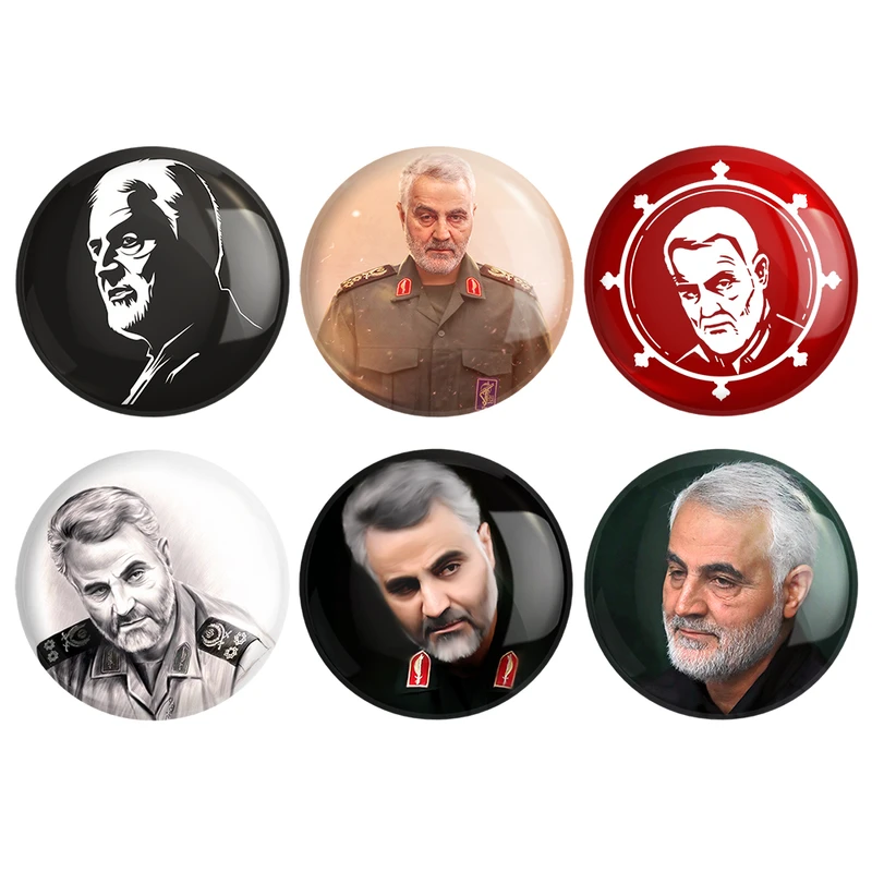 مگنت خندالو طرح سردار قاسم سلیمانی کد 139B مجموعه 6 عددی