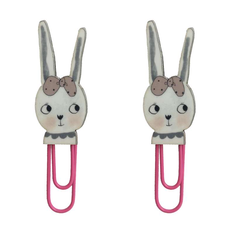 گیره کاغذ طرح خرگوش کد 18 بسته 2 عددی گیره کاغذ طرح خرگوش کد 18 بسته 2 عددی