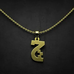 گردنبند طلا 18 عیار زنانه مدوپد مدل حرف چ کد I2-1-1435