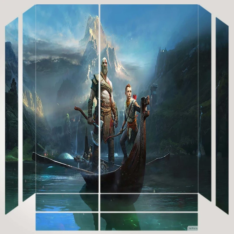 برچسب پلی استیشن ۴ مدل مدل ps4 fat طرح god of war کد PS-1021