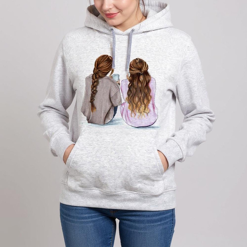 هودی زنانه طرح دوست کد F269